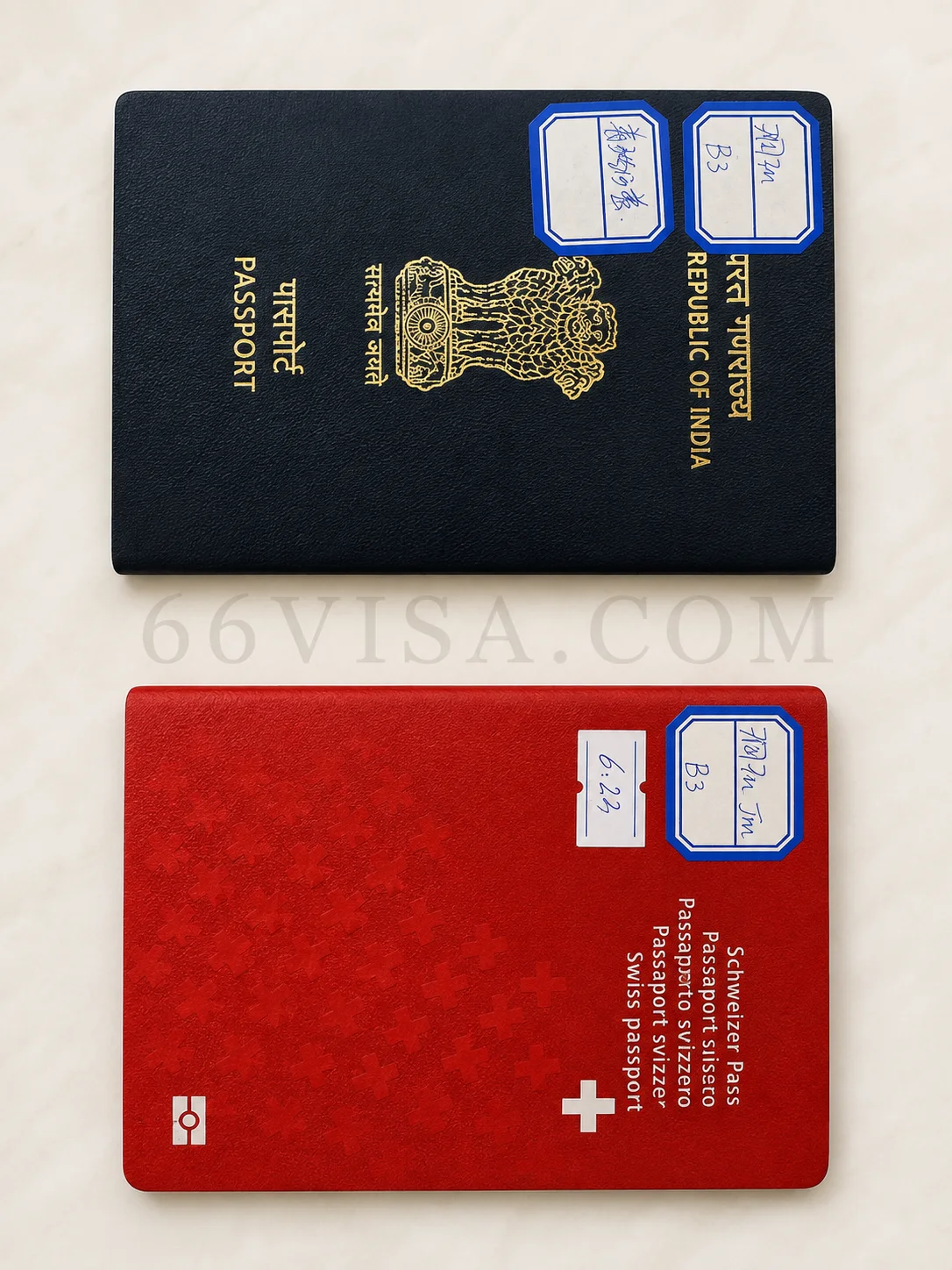 Passport documents from international customers